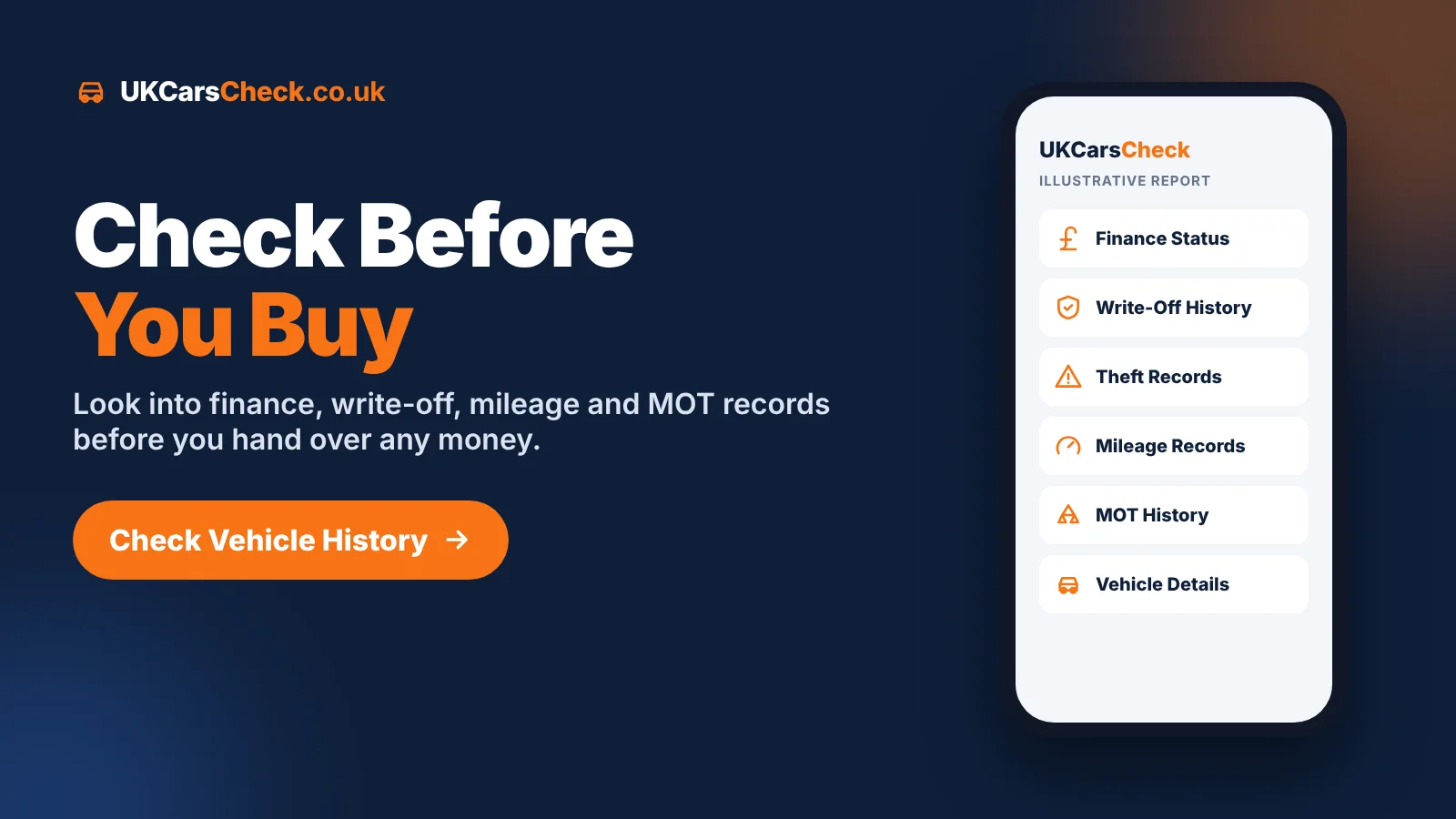 Check before you buy: check a used car's history with UKCarsCheck